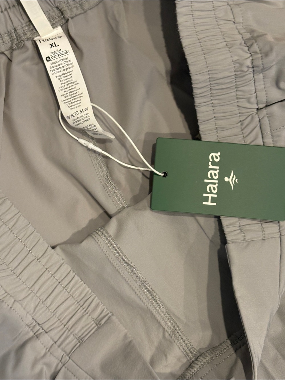 NWT HALARA Gray Wide Leg Lounge Pants - Picture 5 of 9